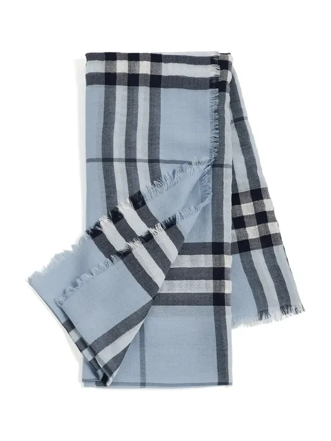 Burberry Giant Check Wool Scarf