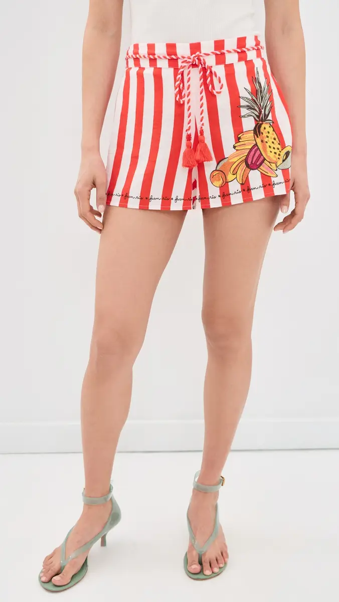 Farm Rio Twisted Rope Shorts | Thumbnail 2 Farm Rio Twisted Rope Shorts | Thumbnail 2