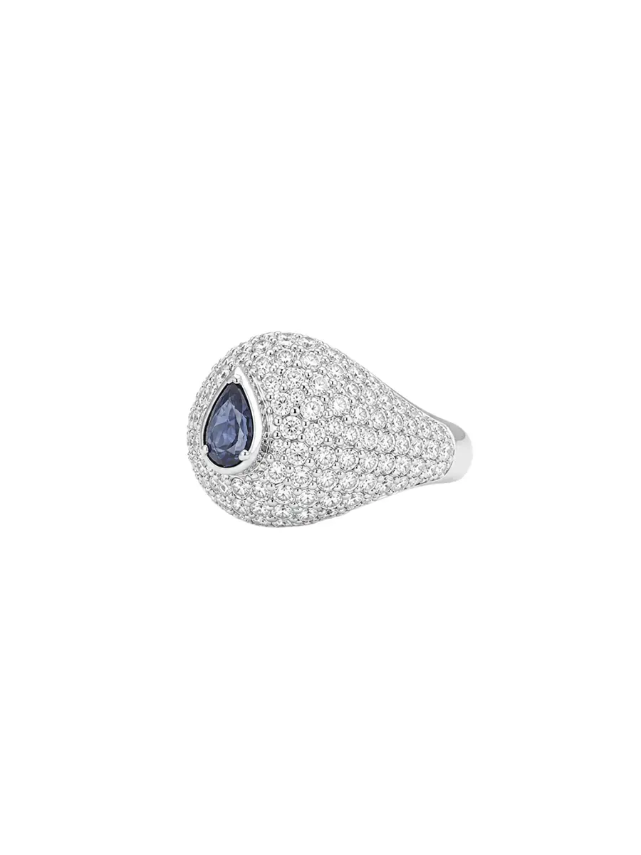 Wish Fine Jewelry 2.39ct Diamond Sapphire 18K Gold Pave Ring | Thumbnail 2 Wish Fine Jewelry 2.39ct Diamond Sapphire 18K Gold Pave Ring | Thumbnail 2