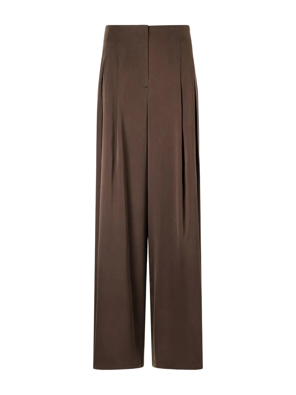 Drew Silk-blend Charmeuse Mid-rise Wide-leg Pants Drew Silk-blend Charmeuse Mid-rise Wide-leg Pants