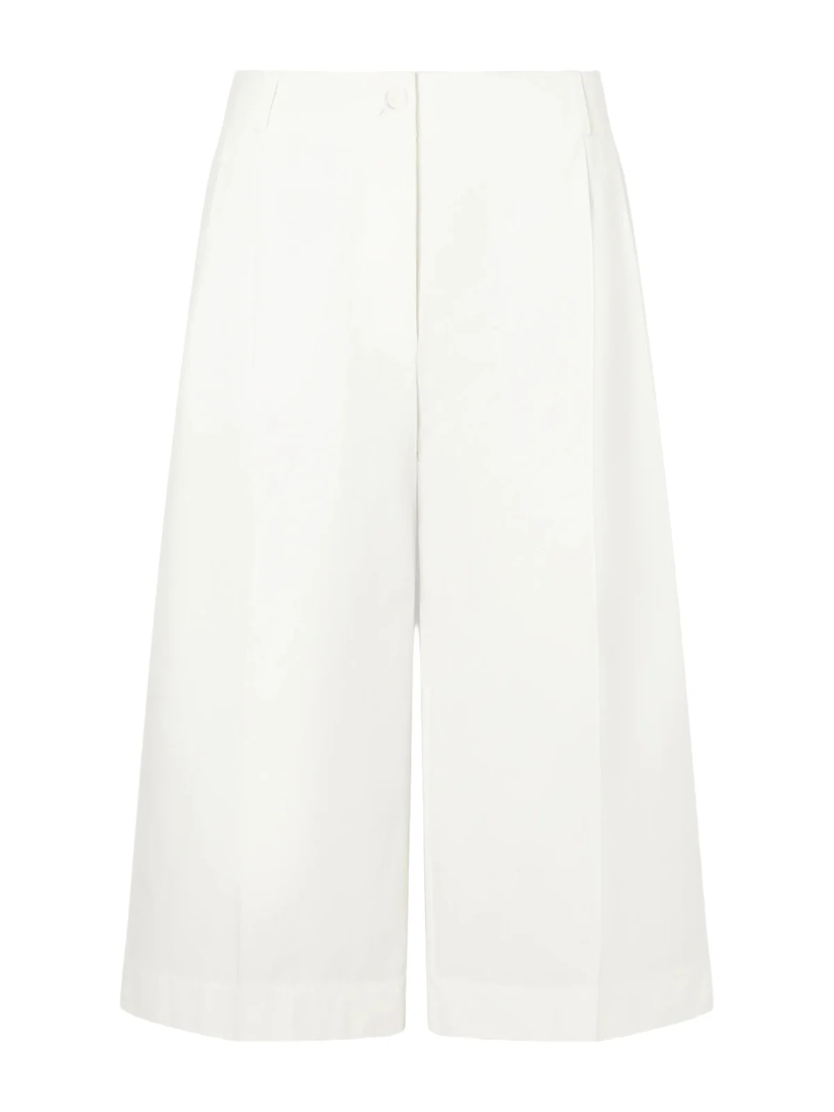 Cropped Pleated Organic Cotton And Lyocell-blend Straight-leg Pants