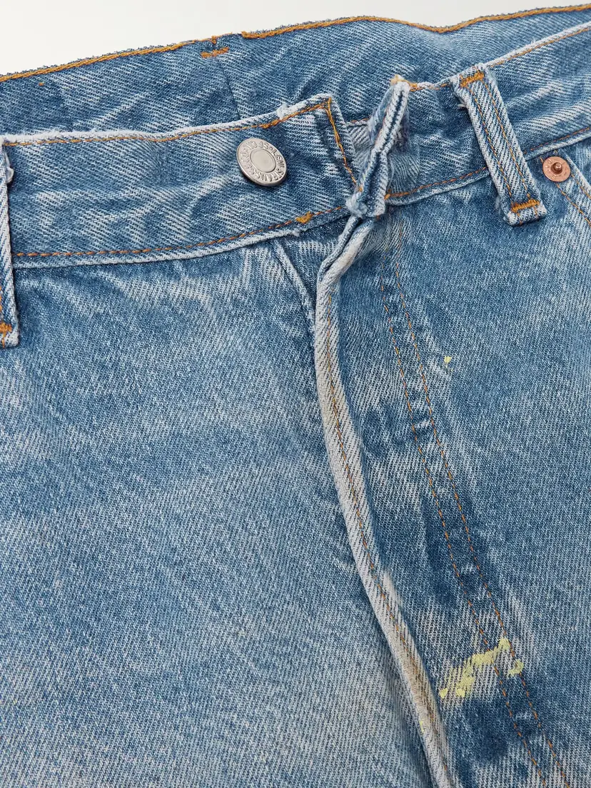 B SIDES Lasso Distressed Cropped Mid-rise Wide-leg Jeans | Thumbnail 6