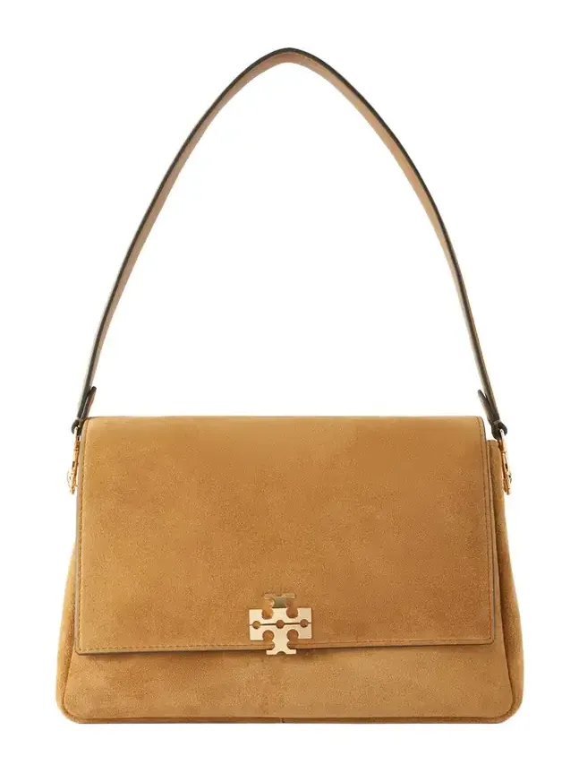 Charlie Logo-embellished Suede Shoulder Bag