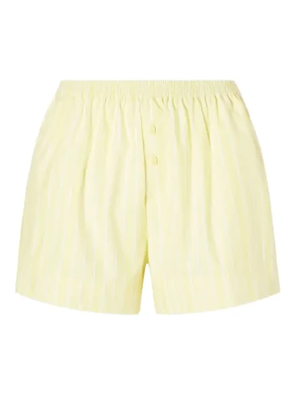 Lonia Striped Cotton Shorts