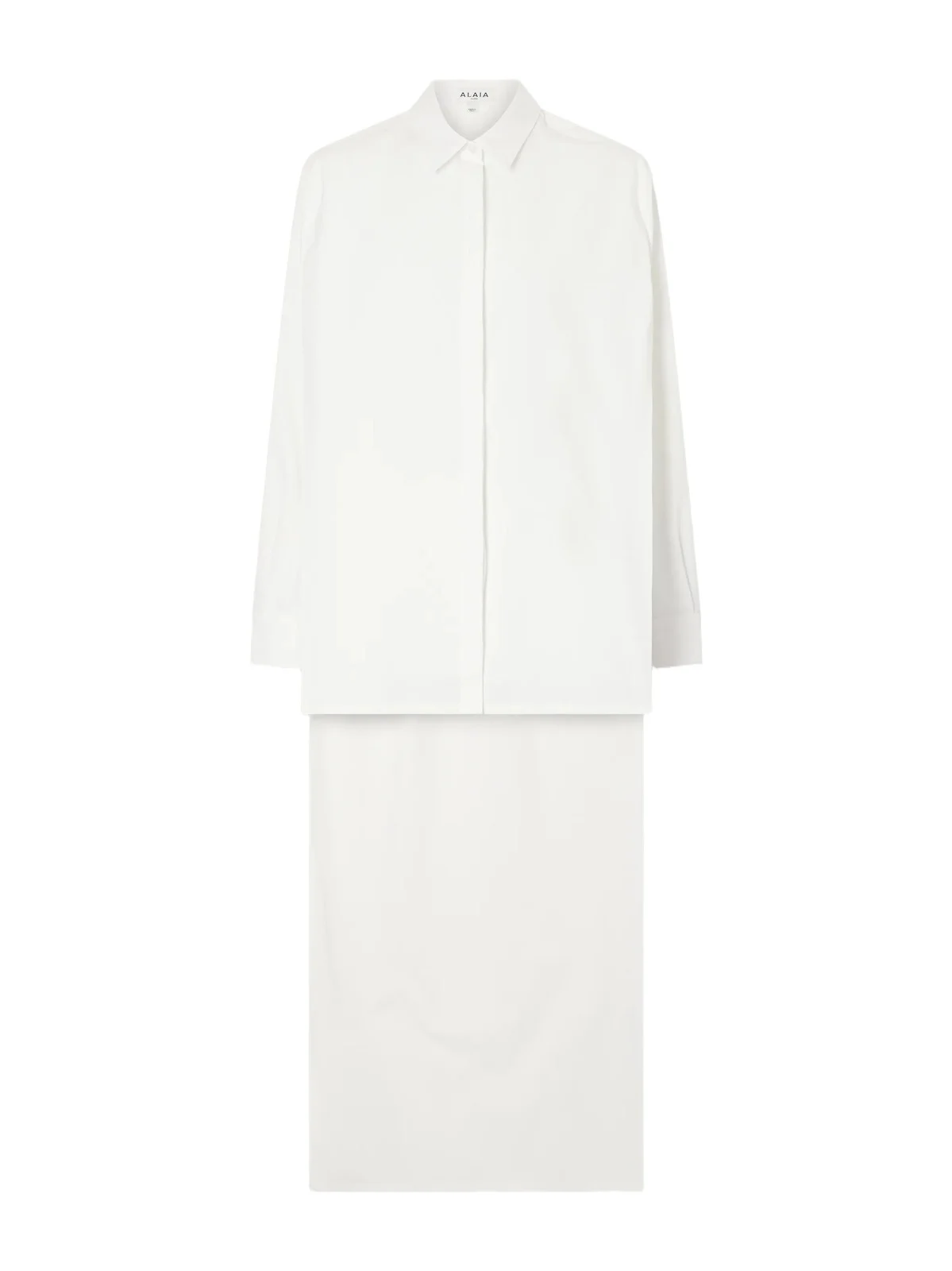 Asymmetric Cotton Poplin Shirt Asymmetric Cotton Poplin Shirt