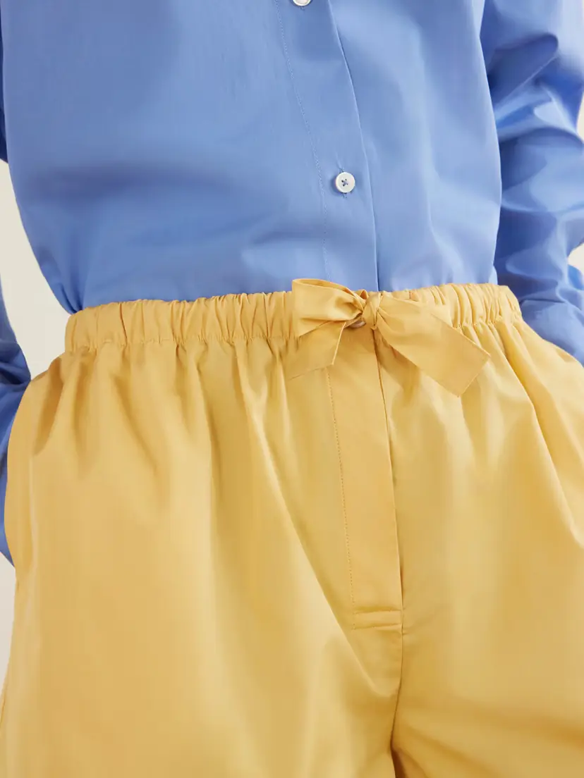 TOTEME Cotton-poplin Shorts | Thumbnail 5