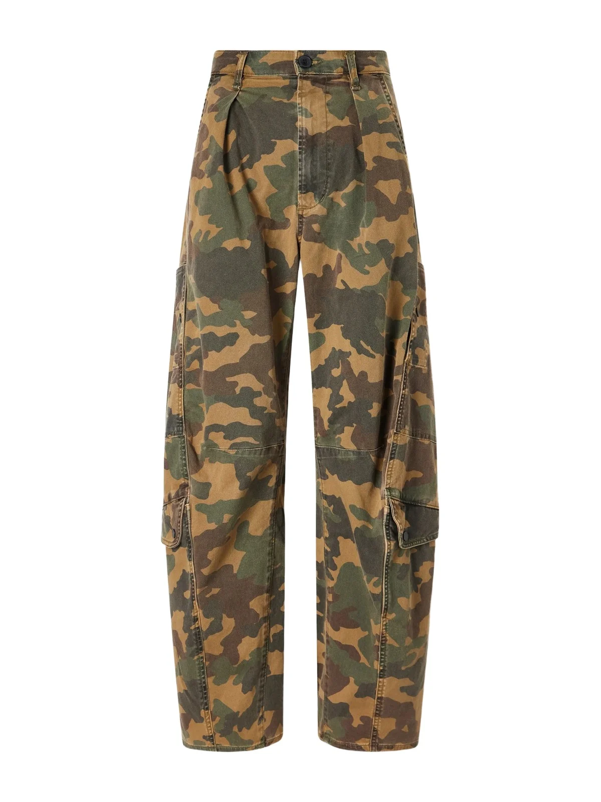 Flight Printed Mid-rise Straight-leg Cotton-blend Twill Cargo Pants Flight Printed Mid-rise Straight-leg Cotton-blend Twill Cargo Pants