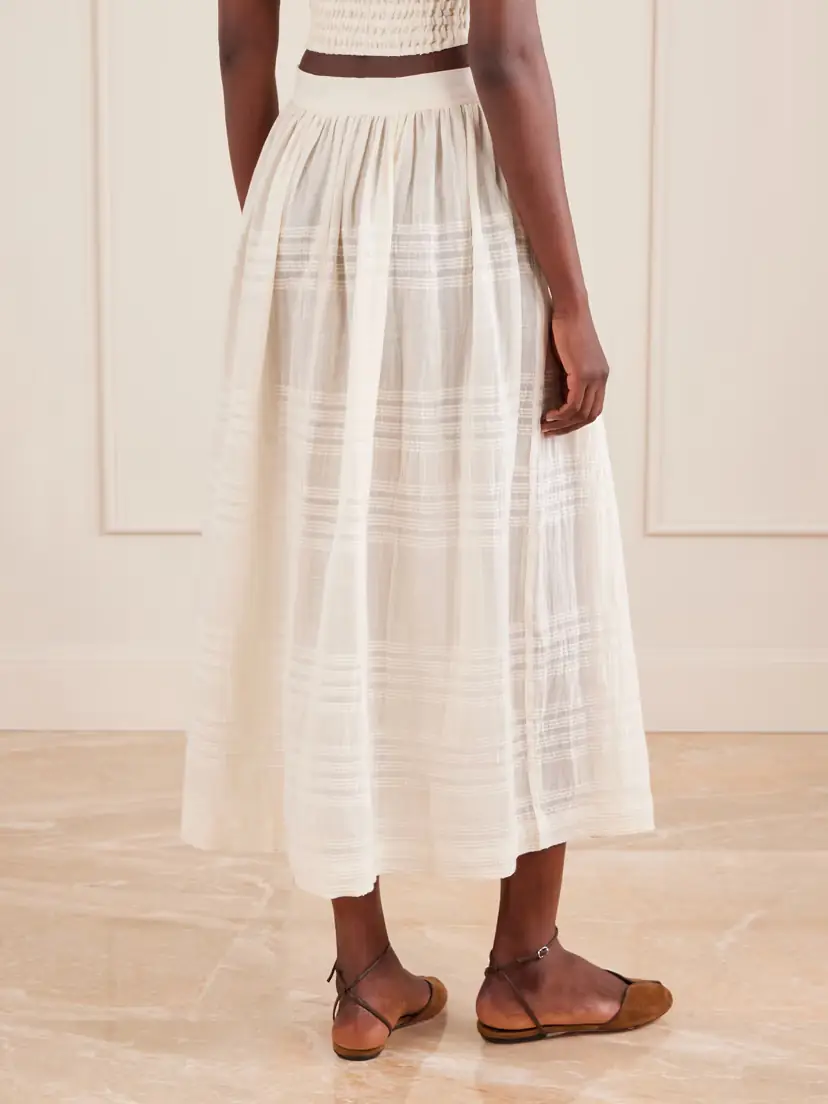 Lemlem Freye Striped Cotton Midi Skirt | Thumbnail 4 Lemlem Freye Striped Cotton Midi Skirt | Thumbnail 4