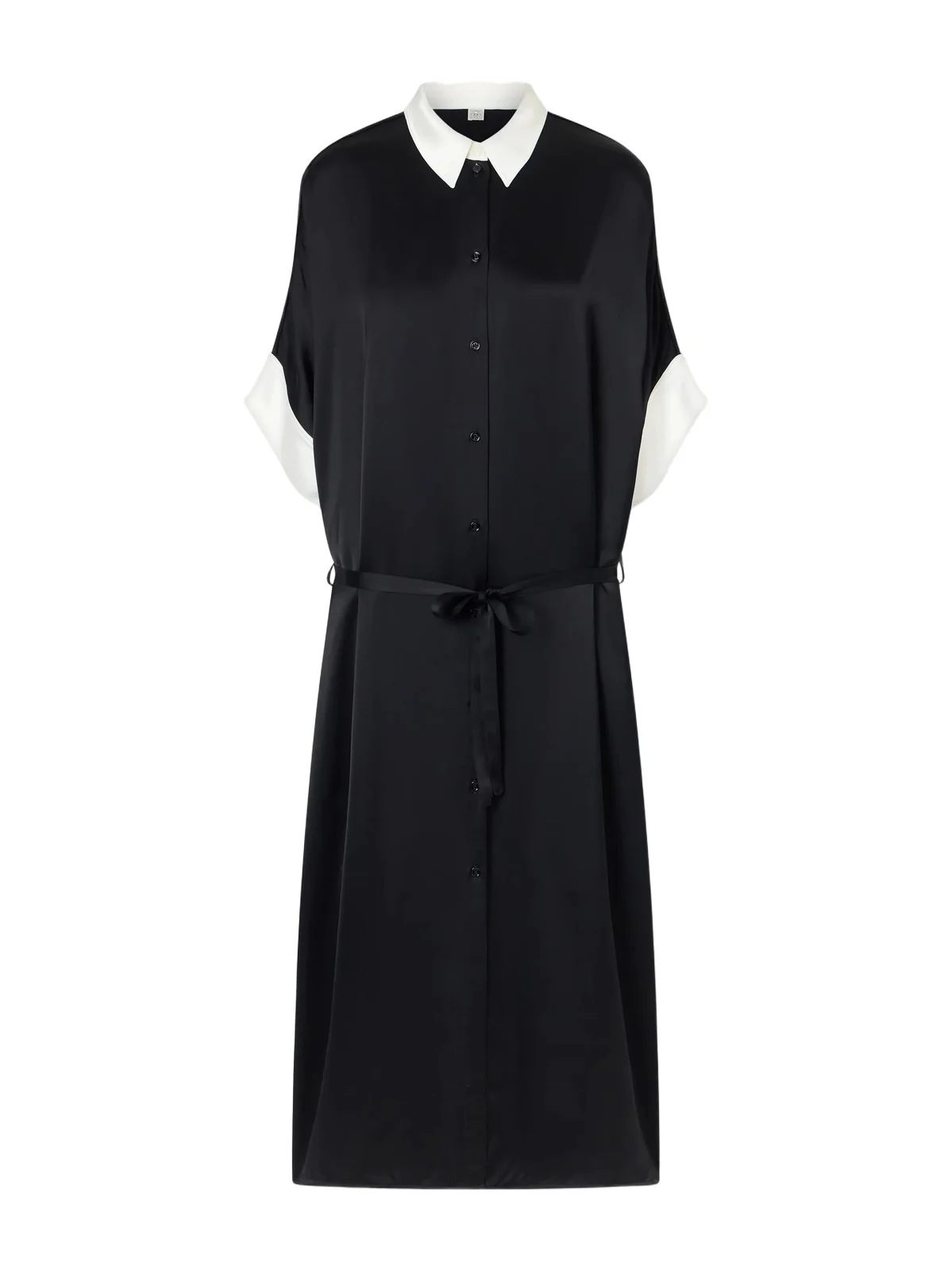 Satin Maxi Shirt Dress Satin Maxi Shirt Dress