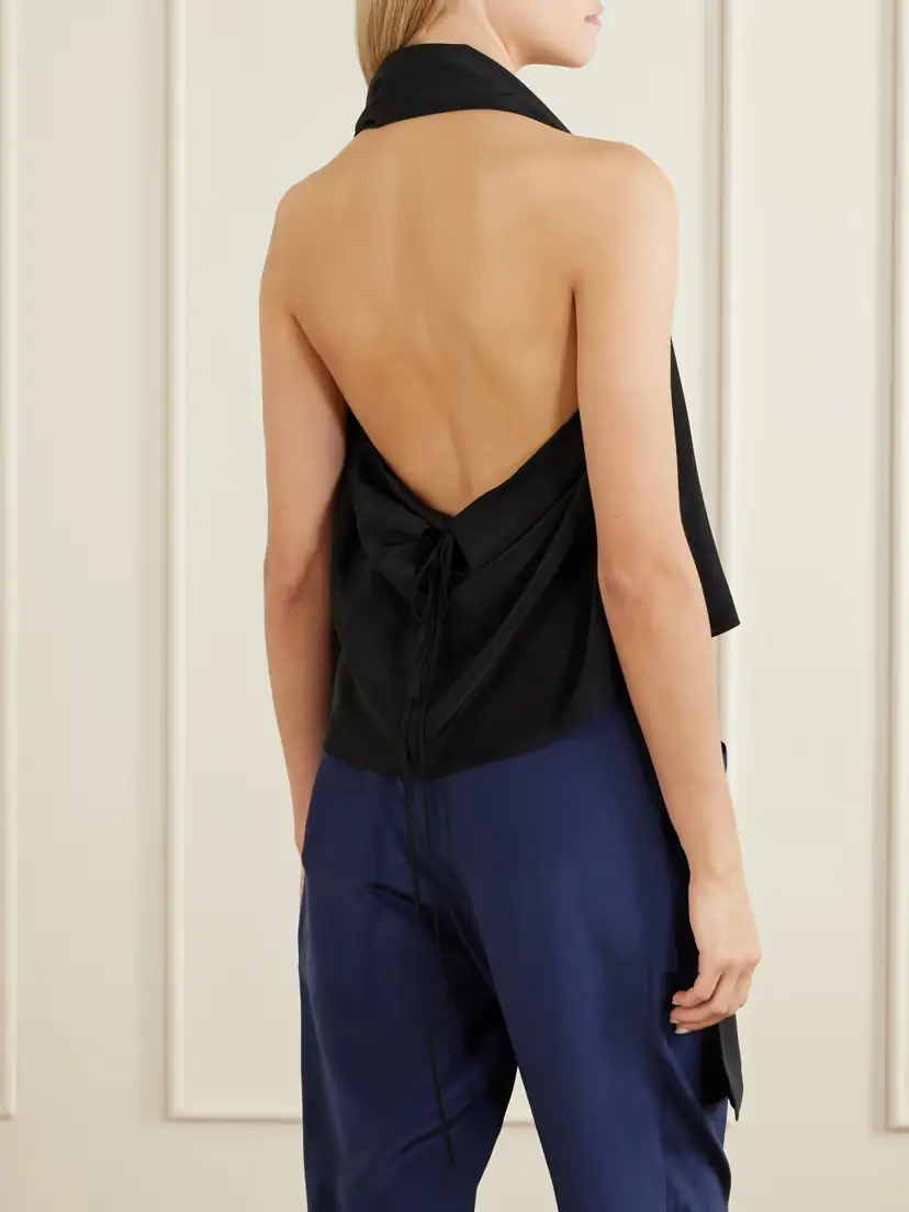 Sharon Wauchob Tie-detailed Silk Tank | Thumbnail 3 Sharon Wauchob Tie-detailed Silk Tank | Thumbnail 3