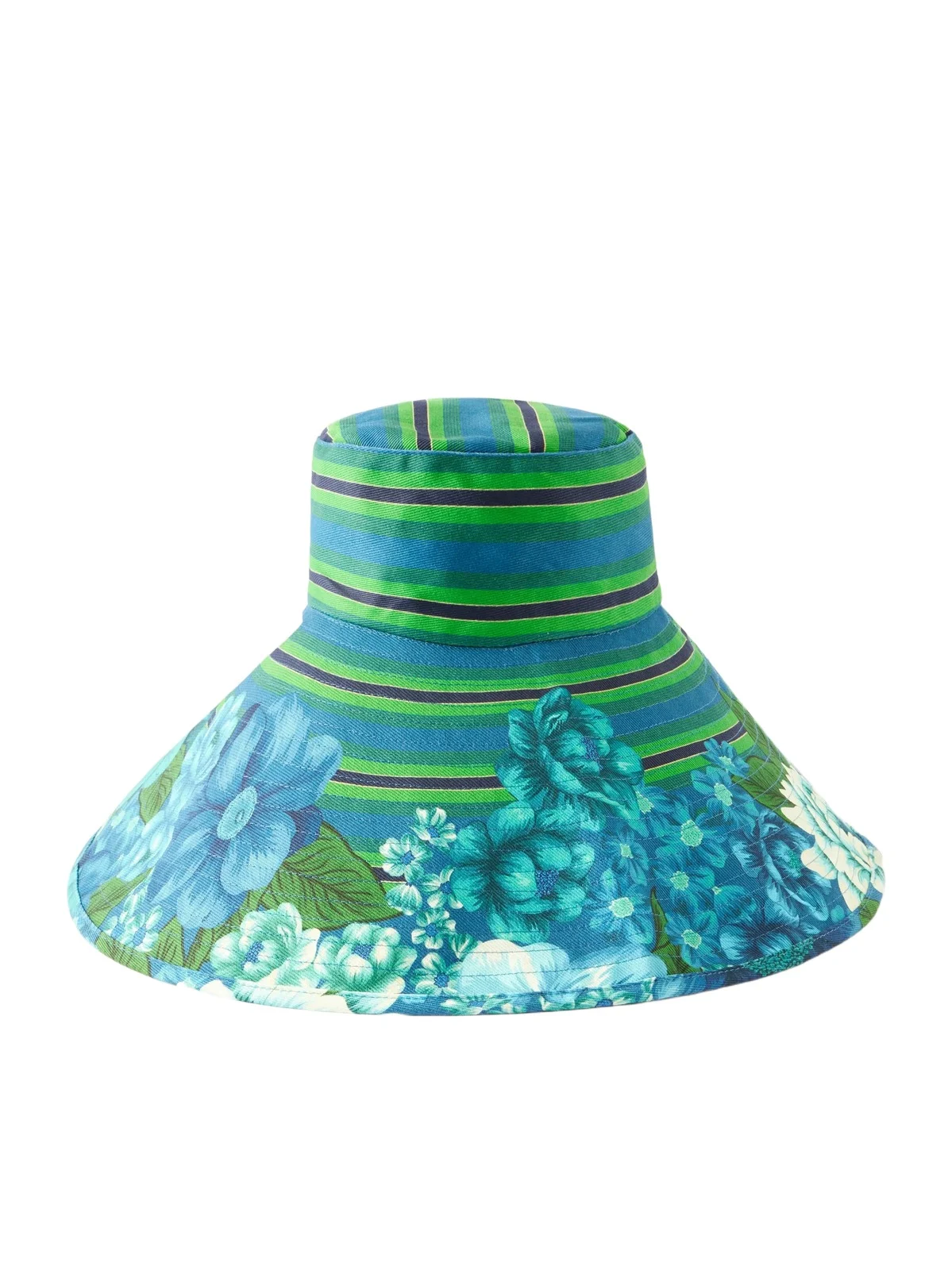 ALÉMAIS Margo Printed Cotton-twill Sunhat