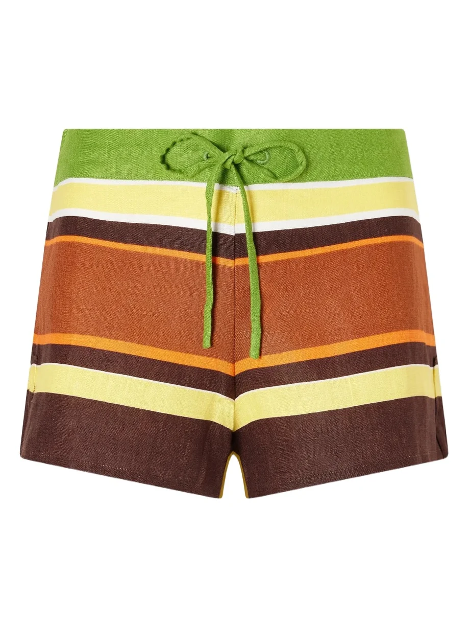 Miel Striped Linen Shorts