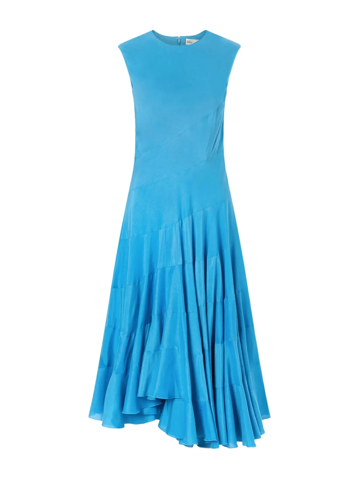 Flared Cotton And Silk-blend Voile Midi Dress