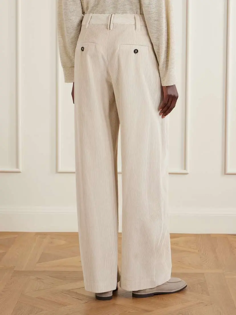 Brunello Cucinelli Cotton Wide-leg Pants | Thumbnail 4