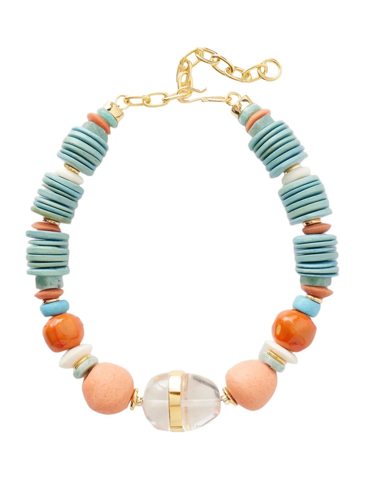 Neptune Gold-plated Multi-stone Necklace Neptune Gold-plated Multi-stone Necklace