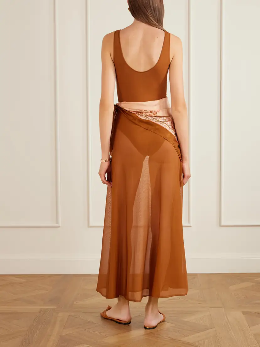 Zimmermann Aster Scarf Mesh Maxi Dress | Thumbnail 3