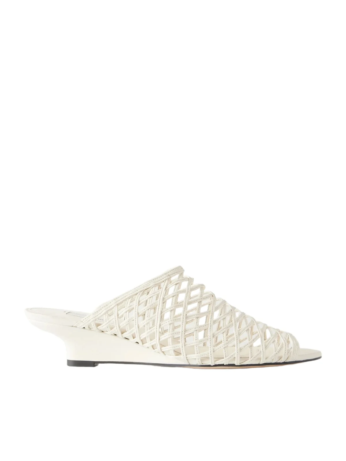 Woven Leather Wedge Mules Woven Leather Wedge Mules