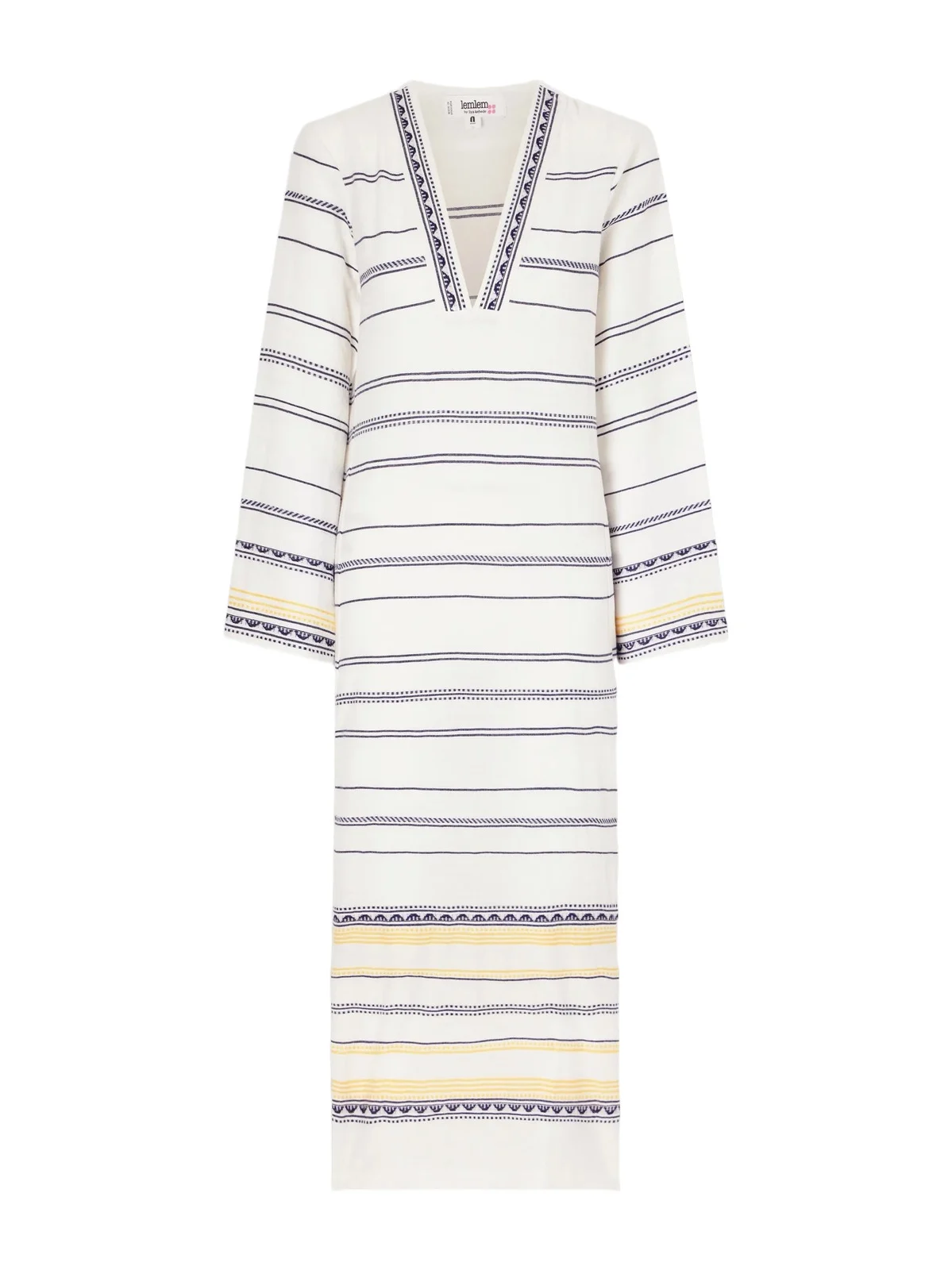 Theodora Striped Linen Maxi Dress Theodora Striped Linen Maxi Dress