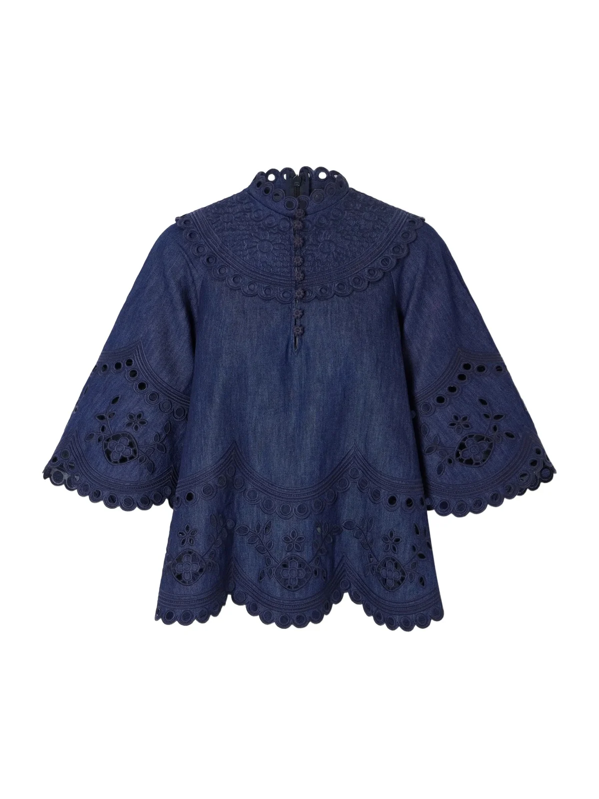 Mahon Broderie Anglaise Denim Shirt Mahon Broderie Anglaise Denim Shirt