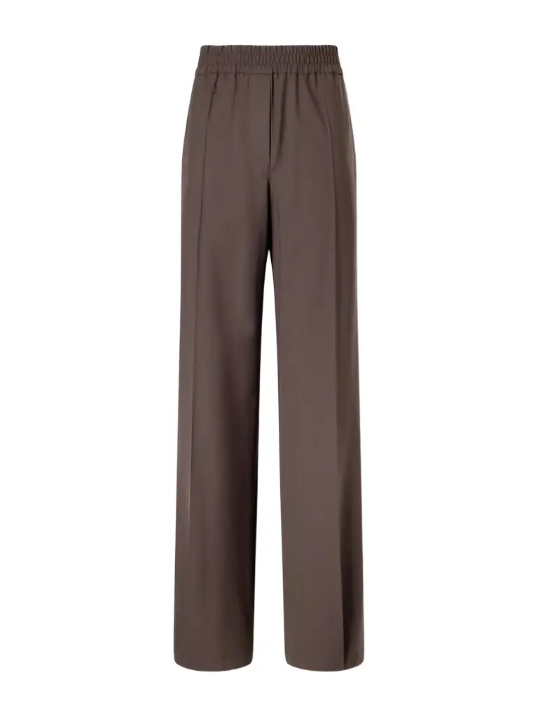Brunello Cucinelli Wide-leg Wool-blend Pants | Image 1 Brunello Cucinelli Wide-leg Wool-blend Pants | Image 1