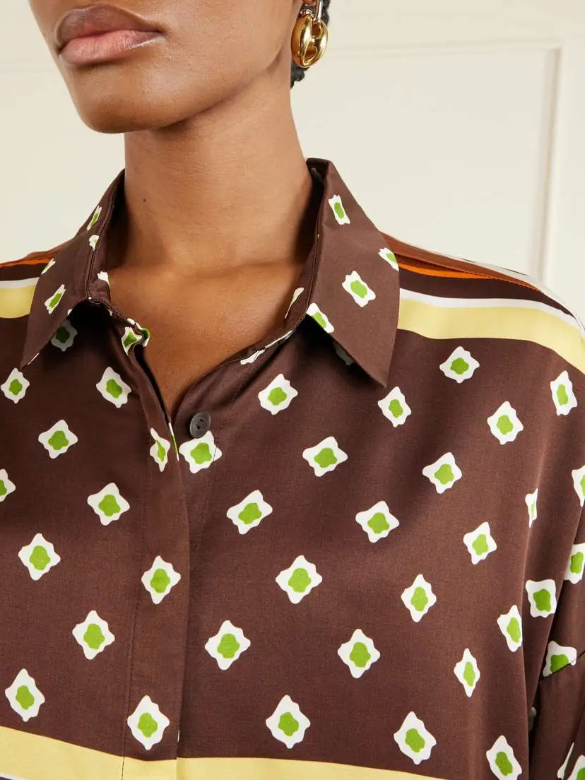 Faithfull Cora Printed Satin Shirt | Thumbnail 5