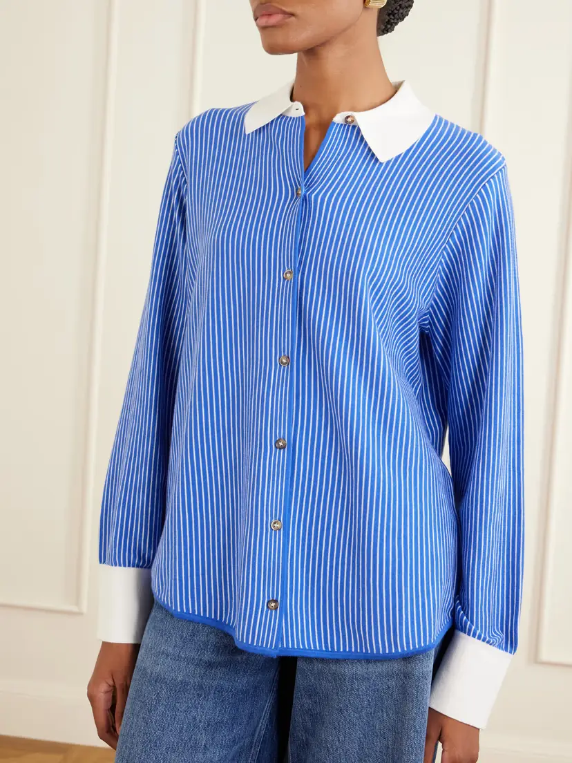 La Ligne Striped Cotton-blend Knit Shirt | Thumbnail 3 La Ligne Striped Cotton-blend Knit Shirt | Thumbnail 3