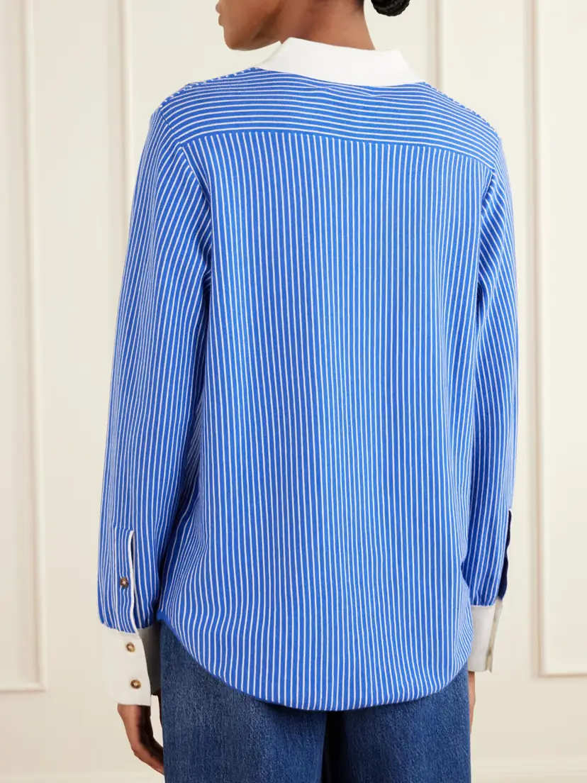 La Ligne Striped Cotton-blend Knit Shirt | Thumbnail 4 La Ligne Striped Cotton-blend Knit Shirt | Thumbnail 4