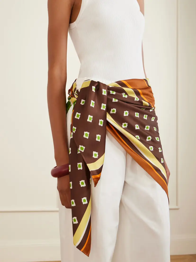 Faithfull Soleil Satin Waist Scarf | Thumbnail 4 Faithfull Soleil Satin Waist Scarf | Thumbnail 4