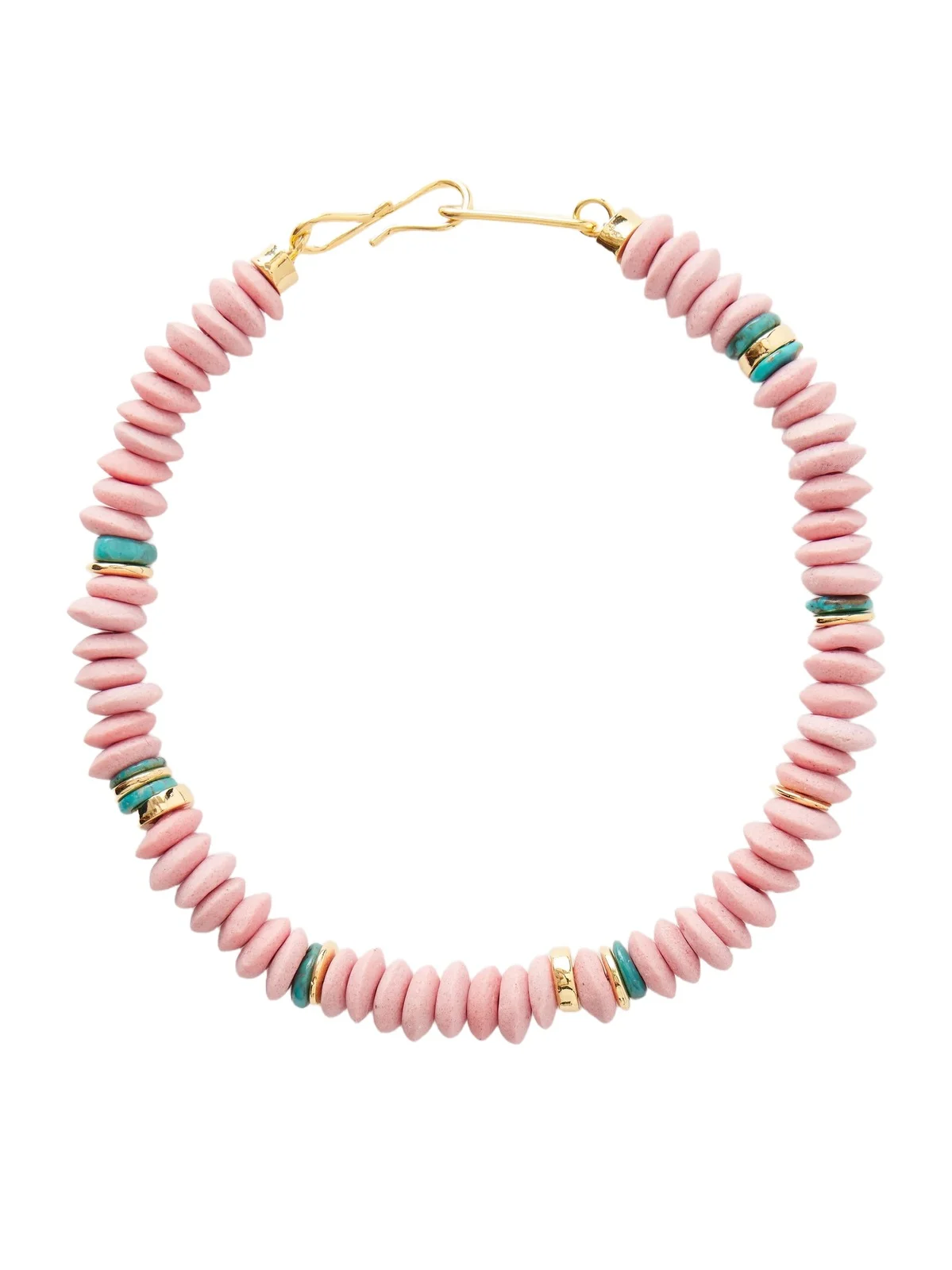 Laguna Gold-plated Turquoise Beaded Necklace Laguna Gold-plated Turquoise Beaded Necklace