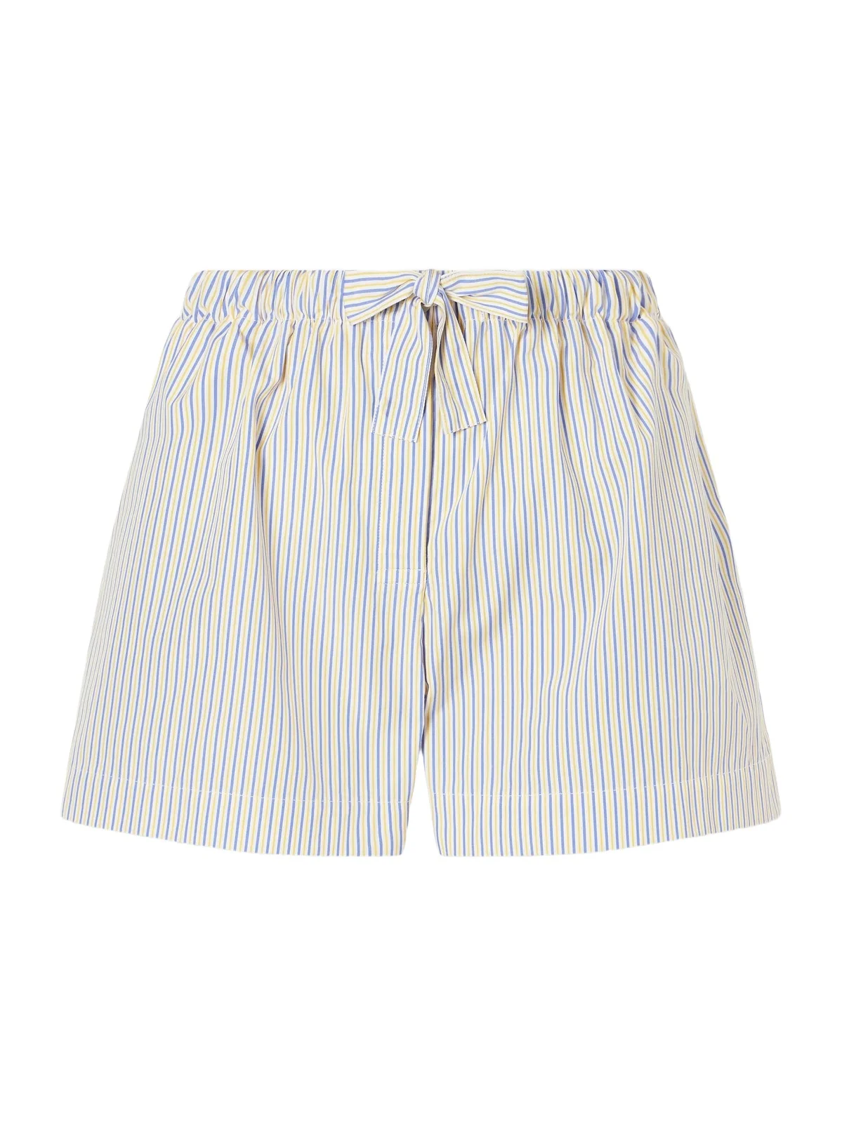 Striped Cotton Drawstring Shorts