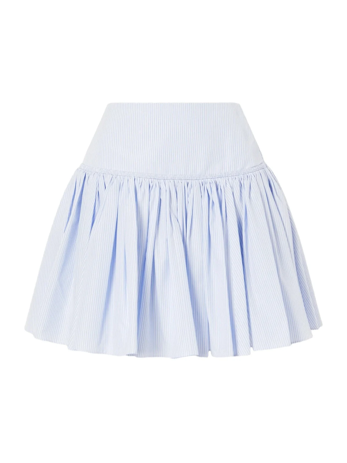 Striped Ruffled Cotton-poplin Mini Skirt Striped Ruffled Cotton-poplin Mini Skirt