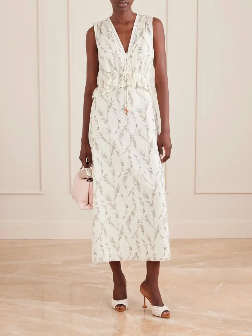 Veronica Beard Dominik Floral-print Cotton And Silk-blend Maxi Dress | Thumbnail 2