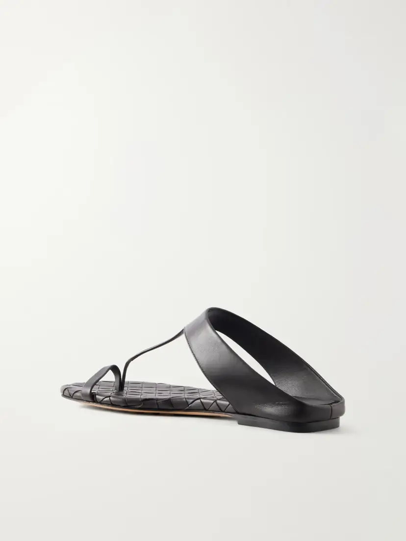 Bottega Veneta Livia Leather Flat Sandals | Thumbnail 3 Bottega Veneta Livia Leather Flat Sandals | Thumbnail 3
