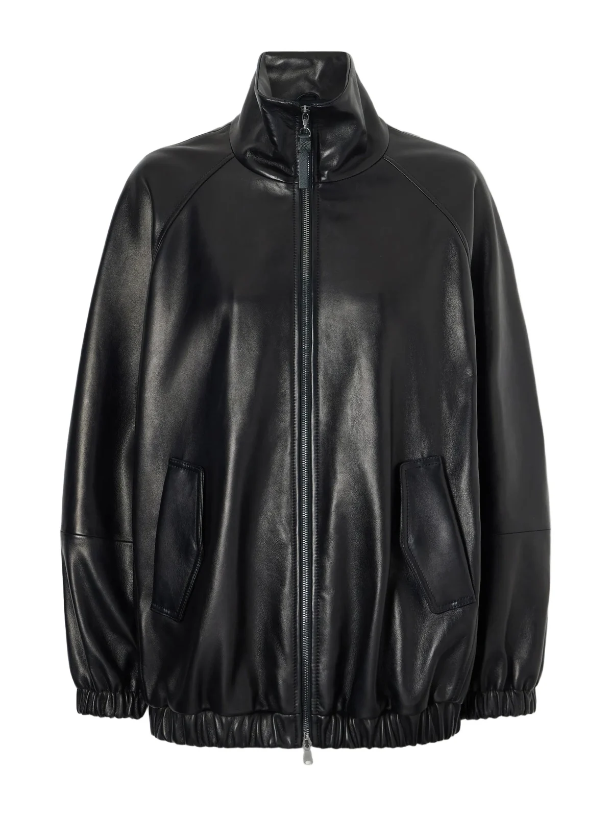 Brunello Cucinelli Leather Bomber Jacket