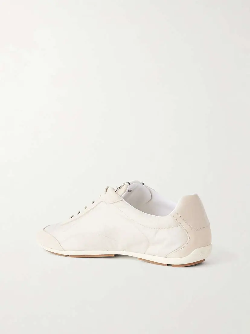 Brunello Cucinelli Shell And Suede Sneakers - Neutrals | Thumbnail 3