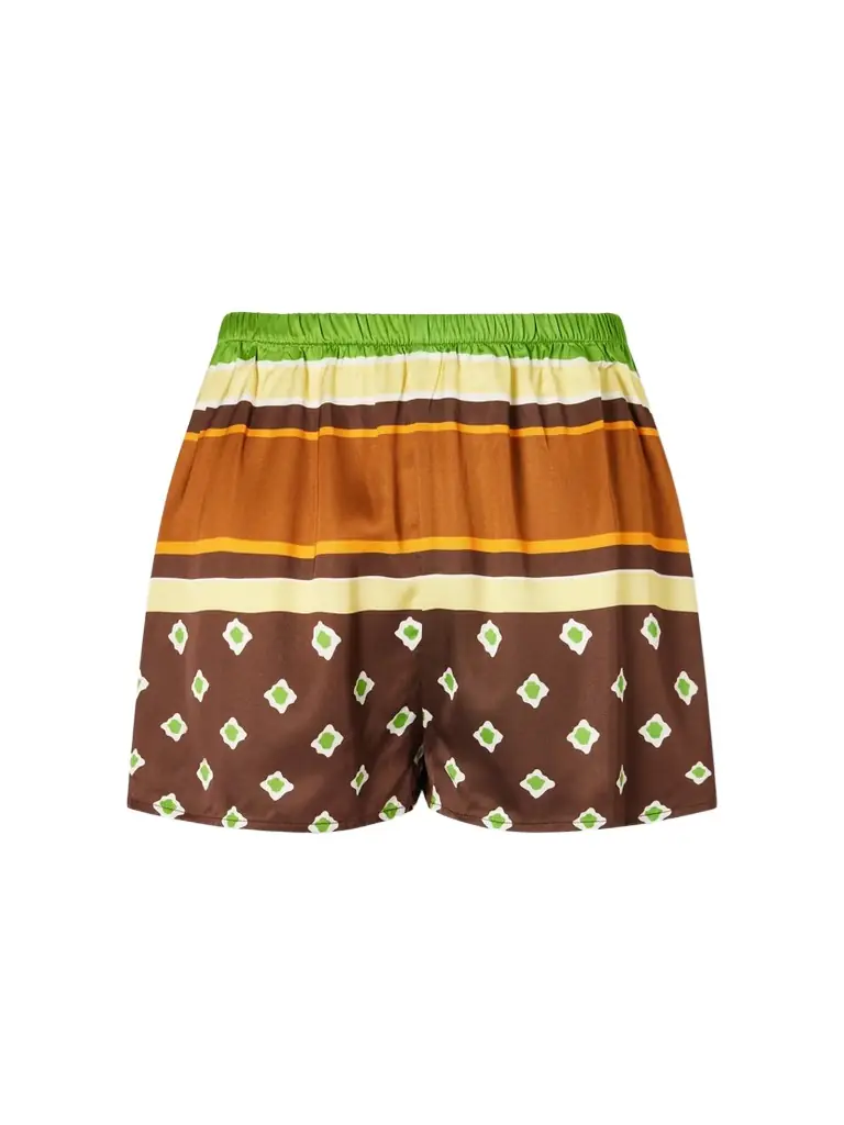 Faithfull Tia Printed Satin Shorts | Image 1 Faithfull Tia Printed Satin Shorts | Image 1
