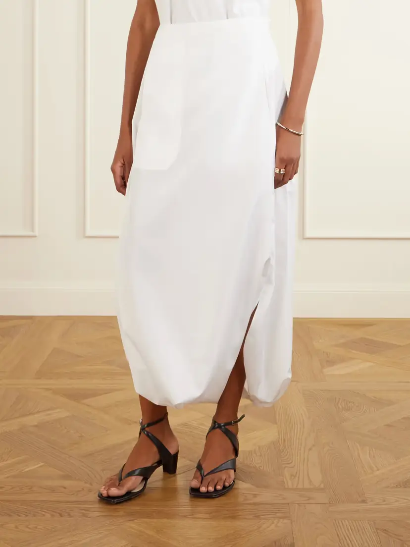 Tibi Jalousie Shell Midi Skirt | Thumbnail 3 Tibi Jalousie Shell Midi Skirt | Thumbnail 3