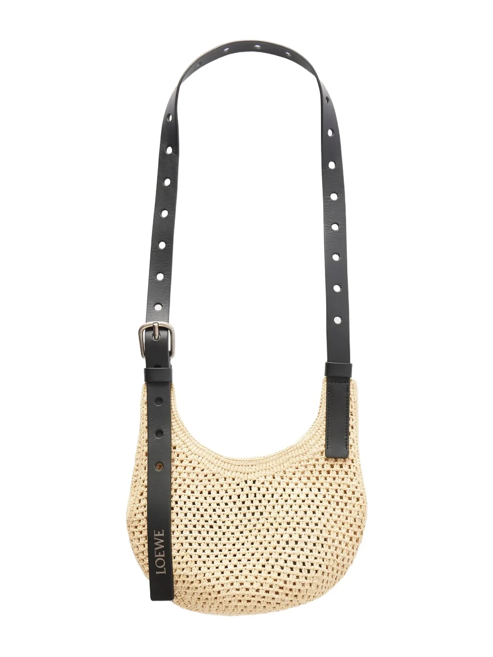 + Paula's Ibiza Punch Hole Mini Leather-trimmed Raffia Shoulder Bag + Paula's Ibiza Punch Hole Mini Leather-trimmed Raffia Shoulder Bag