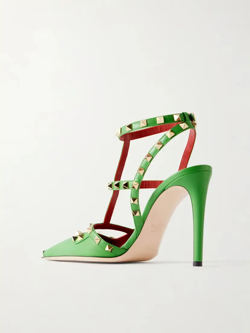 Valentino Garavani Rockstud 100 Leather Pumps | Thumbnail 3