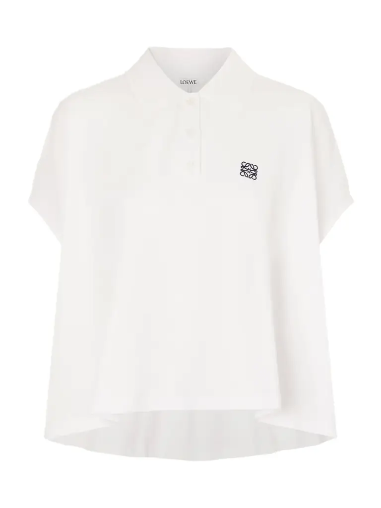 Loewe Anagram Embroidered Cotton-piqué Polo Shirt | Image 1 Loewe Anagram Embroidered Cotton-piqué Polo Shirt | Image 1