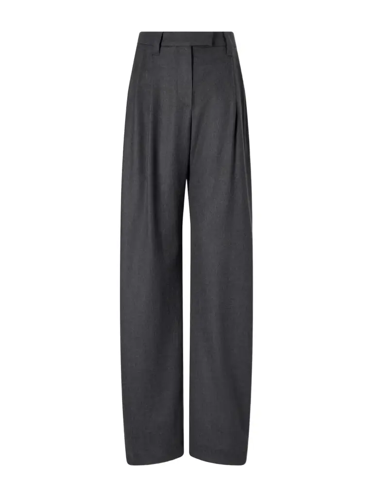 Wool Wide-leg Pants
