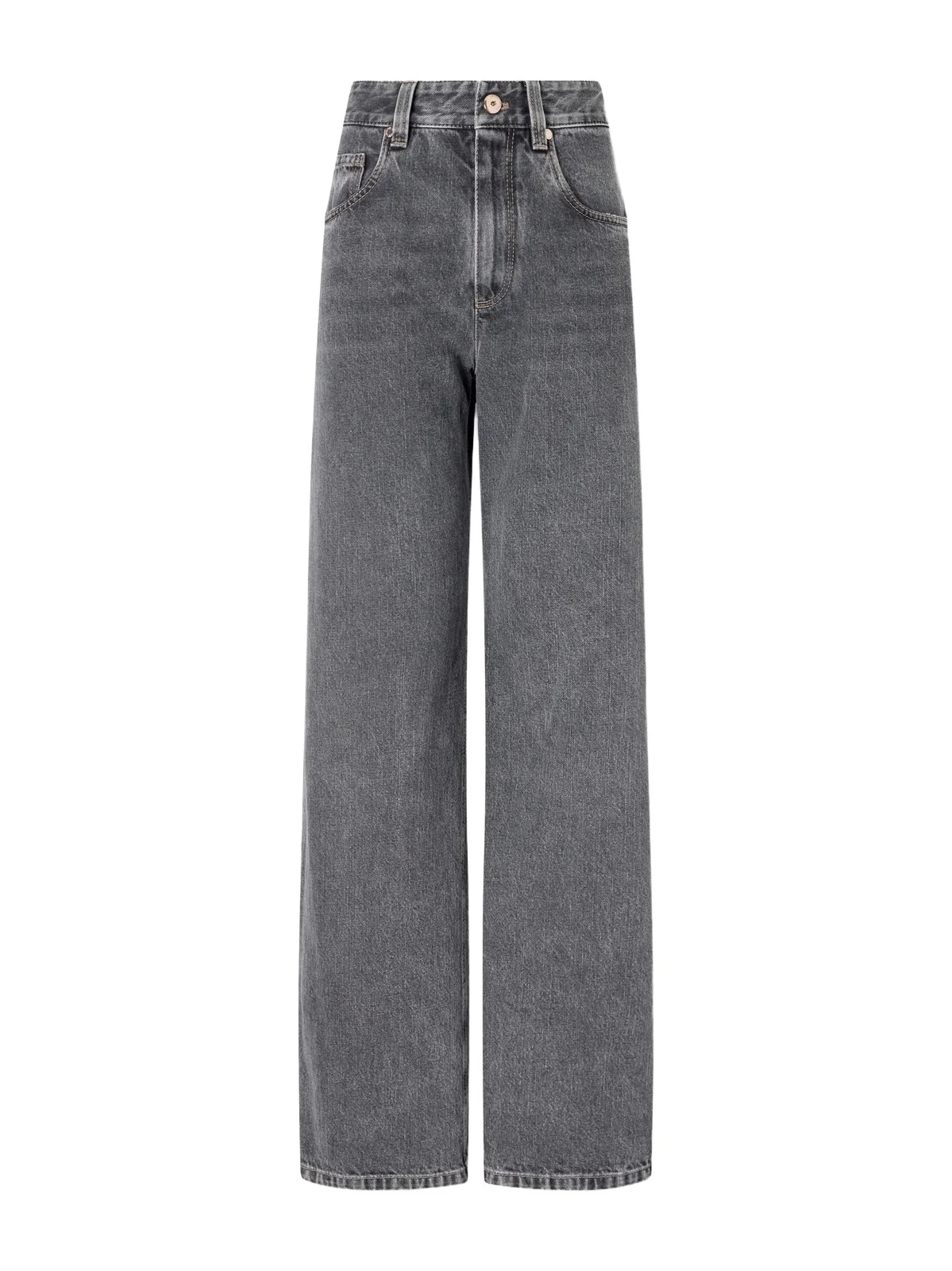 Cotton Mid-rise Wide-leg Jeans Cotton Mid-rise Wide-leg Jeans