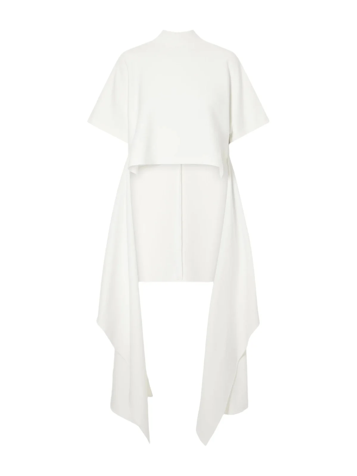 Asymmetric Cotton-blend Jersey T-shirt
