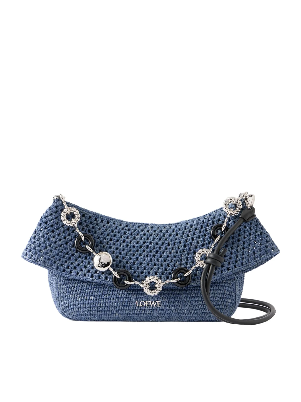 + Paula's Ibiza Ola Embellished Leather-trimmed Raffia Shoulder Bag