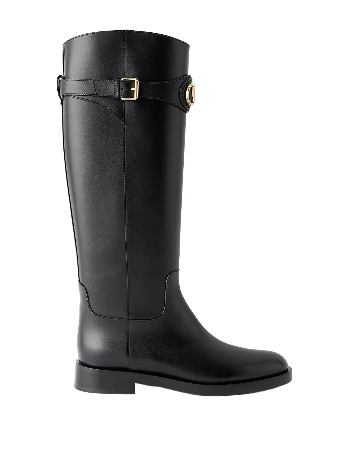 Vlogo-embellished Leather Boots Vlogo-embellished Leather Boots
