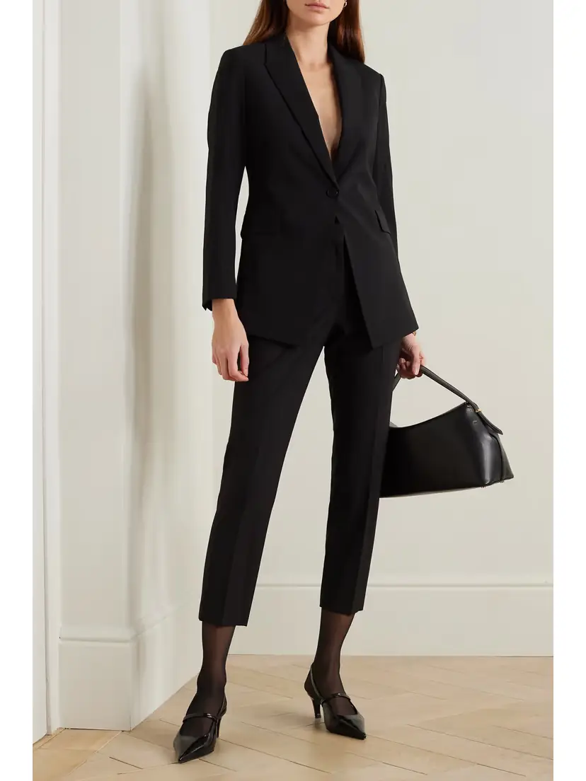Theory Treeca 2 Cropped Wool-blend Slim-leg Pants | Thumbnail 2