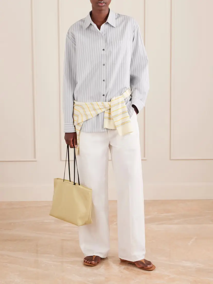 LESET Yoshi Striped Cotton-blend Shirt | Thumbnail 2