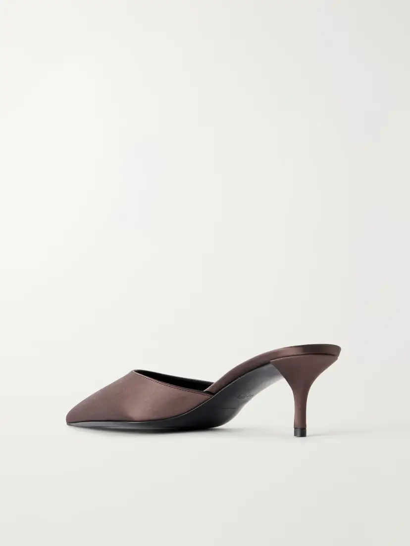 Alaïa Le Coeur 55 Satin Mules | Thumbnail 3