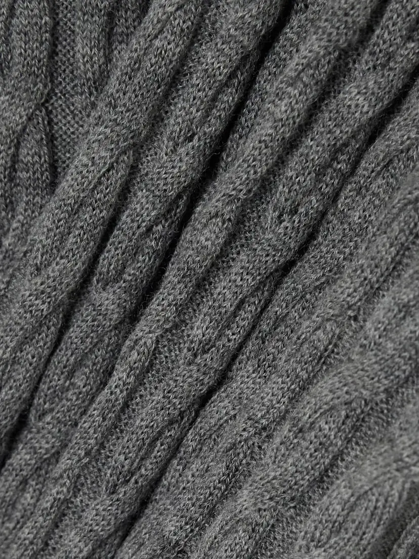 TOTEME Cable-knit Wool Maxi Dress | Thumbnail 4