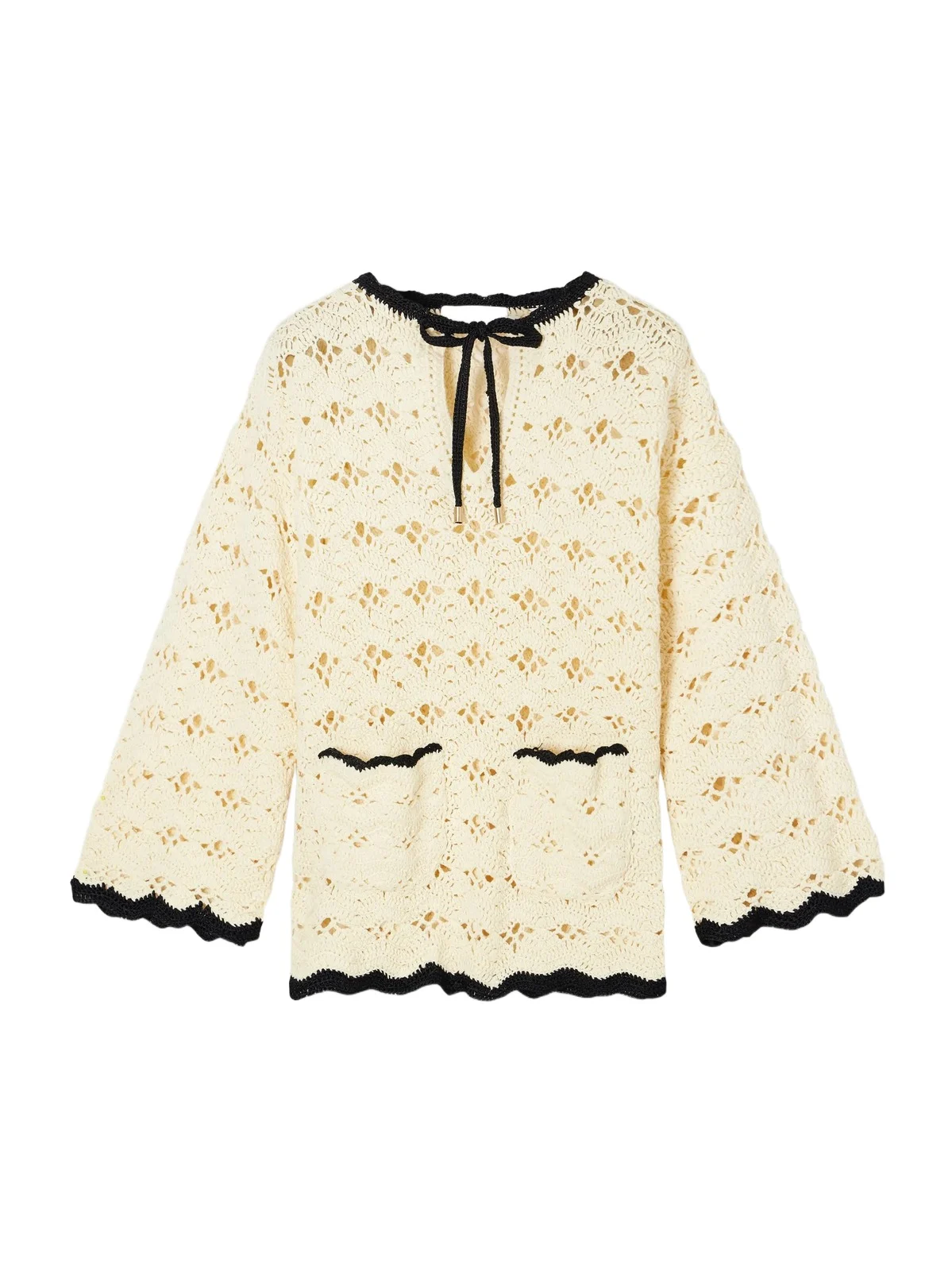 Zimmermann Aster Crochet-knit Cotton Coverup